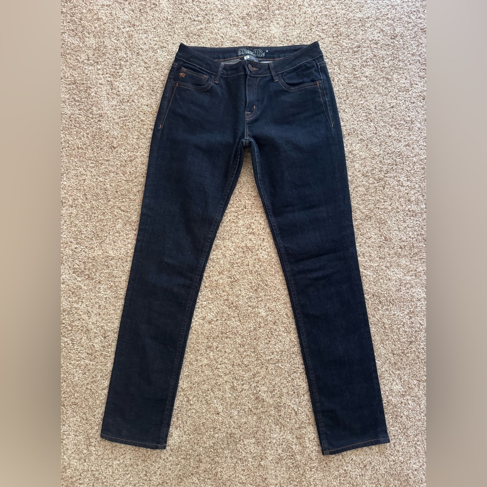 Miss Me Low Rise Skinny Dark Blue Jeans - Picture 2 of 6